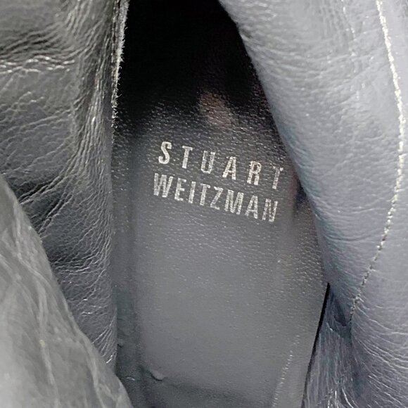 Stuart Weitzman IW 91725 Suede Inner Zip Platform Stiletto Booties - Picture 2 of 11